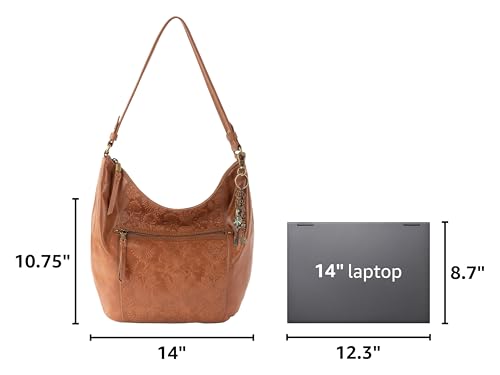 Image of The Sak Sequoia Hobo Bag - Premium Large Leather Women's Handbag for Everyday & Travel - Durable Purse With Zipper Pocket