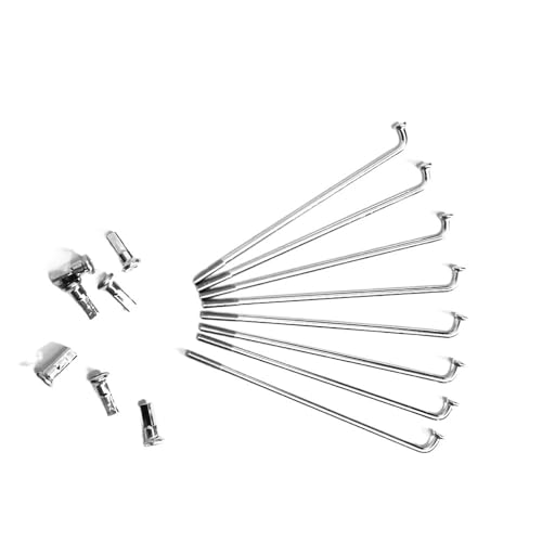 Rayons de vélo en acier 2.5mm haute résistance mécanique lot 36pcs