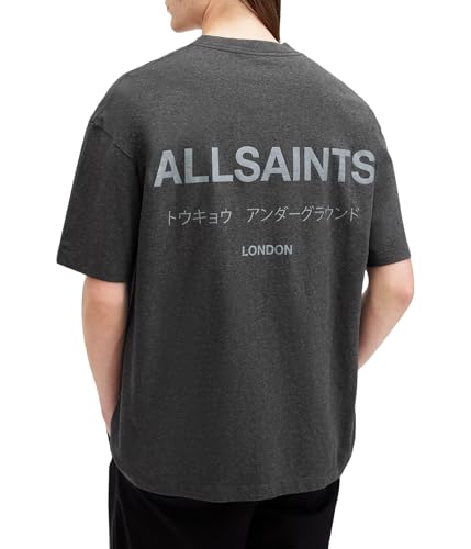 Image of AllSaints Men's Underground Oversized Short Sleeve Crew Neck Shirt