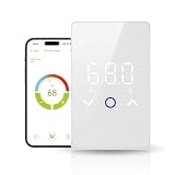 YeloDeer 1 PC Dual Voltage 120V/240V WiFi Heated Radiant Floor Thermostat | Touchscreen LED Display, Programmable Remote Control, Energy Saving & Easy Connection