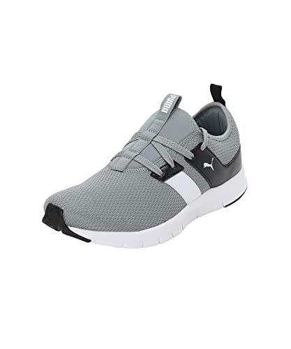 Puma Mens Flex Addict Quarry-Black-White Sneaker - 6UK (39140104)