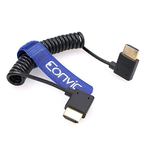 Eonvic 2.1 HDMI Coiled Cable 8K HDMI to HDMI Cable High Speed Thin HDMI Male to Male Extender Coiled Cable for Atomos Ninja V Sony a7siii - Image 2