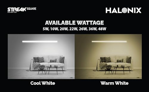 Image of Halonix 20W LED Batten /Led Tubelight | 2-ft Tubelight for Living Room & Bedroom | Cool day light | Pack 2
