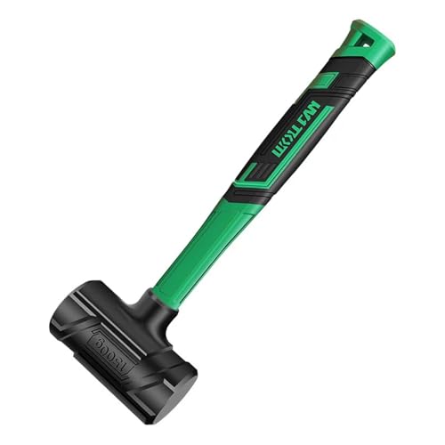 BUSKPOK Dead Blow Hammer, Rubber Mallet with Non-Slip Grip, Marring Resistant (3LB)