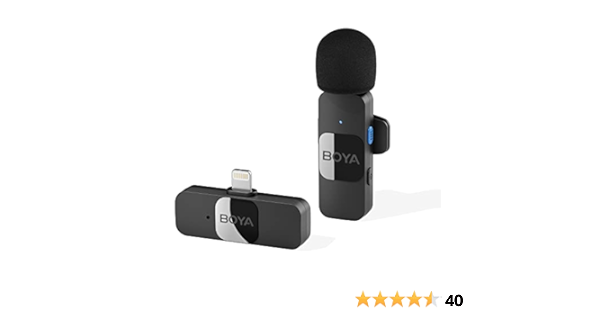 Amazon.co.jp: Boya BY-V1 2.4GHzワイヤレスピンマイク360°全方向 無