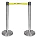 QueueWay PLUS - QPLUS-1S-YE - satin chrome post, 2" wide, 10
