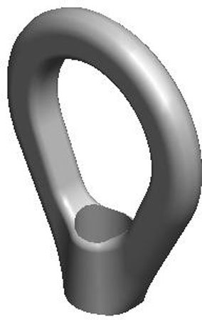 3/4-10, Load=5,200 lbs, Eye Nut, Steel, Inch (1 Each)