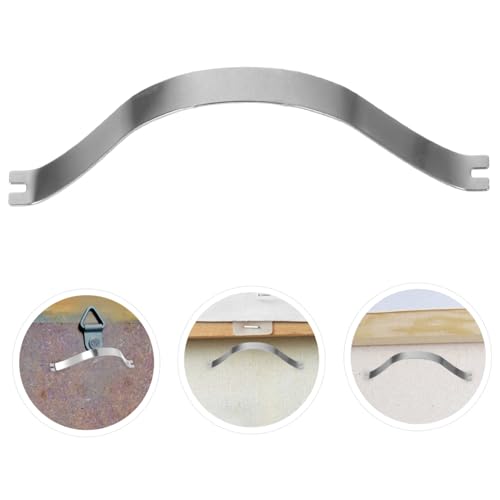 Image of STOBOK 50pcs Photo Frame Hook Hooks Frames Tools Picture Frame Hardware for Photo Clips Framing Tool Clips for Backing Framing Supplies Aluminum Alloy Wall Hanging Multipurpose