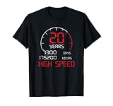 Auto Fan 20 ans de sport automobile | Affichage voiture 20 ans anniversaire T-Shirt