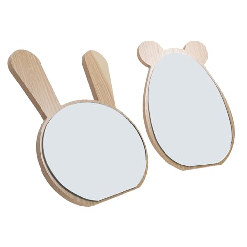 Ipetboom 2pcs Espejos de Tocador para Niñas