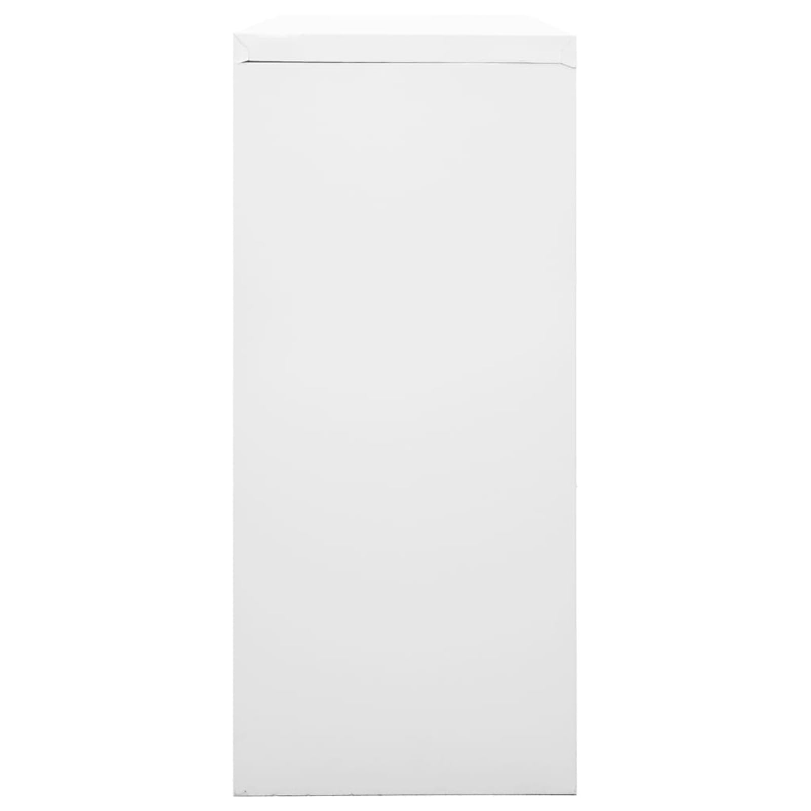 Gecheer Armadio,Armadietto,per Ufficio in Acciaio,Grigio,con Ante Scorrevoli,90x40x90 cm,Armadio Ufficio Metallo,Schedario Ufficio Metallico,Armadio,Archivio,Ante Sorrevoli,Estensibili,in Acciaio