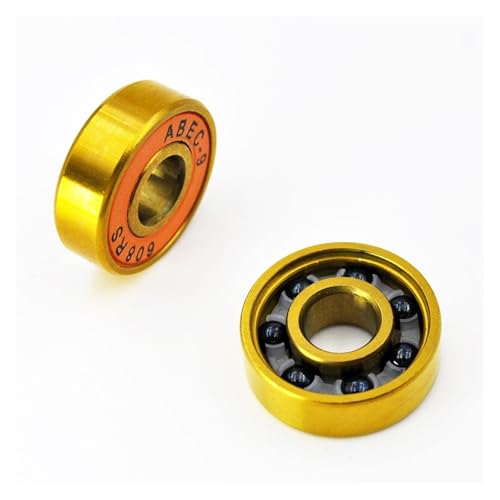Rodamiento cerámico 608 2RS dorado con nitruro de silicio para longboard 5