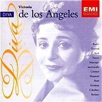 Diva Victoria de los Angeles sings Rossini Gounod Verdi Puccini Mascagni Leoncavallo Catalani Massenet Bizet Giménez Caballero and Barbieri
