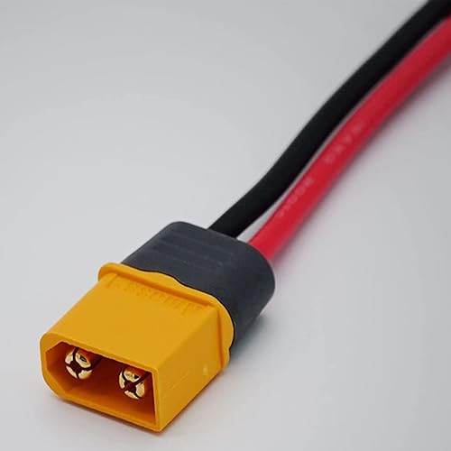 Adaptador conector XT60H macho a hembra con cable 30cm miniatura 7