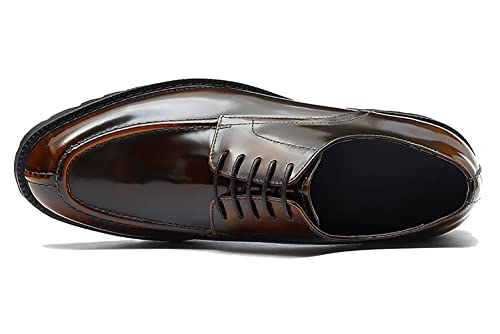 Santimon Men's Oxfords Casual Dress Shoes Genuine Leather Derby Fashion Formal Tuxedo Walking Shoes for Men3