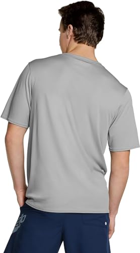 Speedo Men's Rash Guard Swim Shirt - (XX-Large, Gray)2
