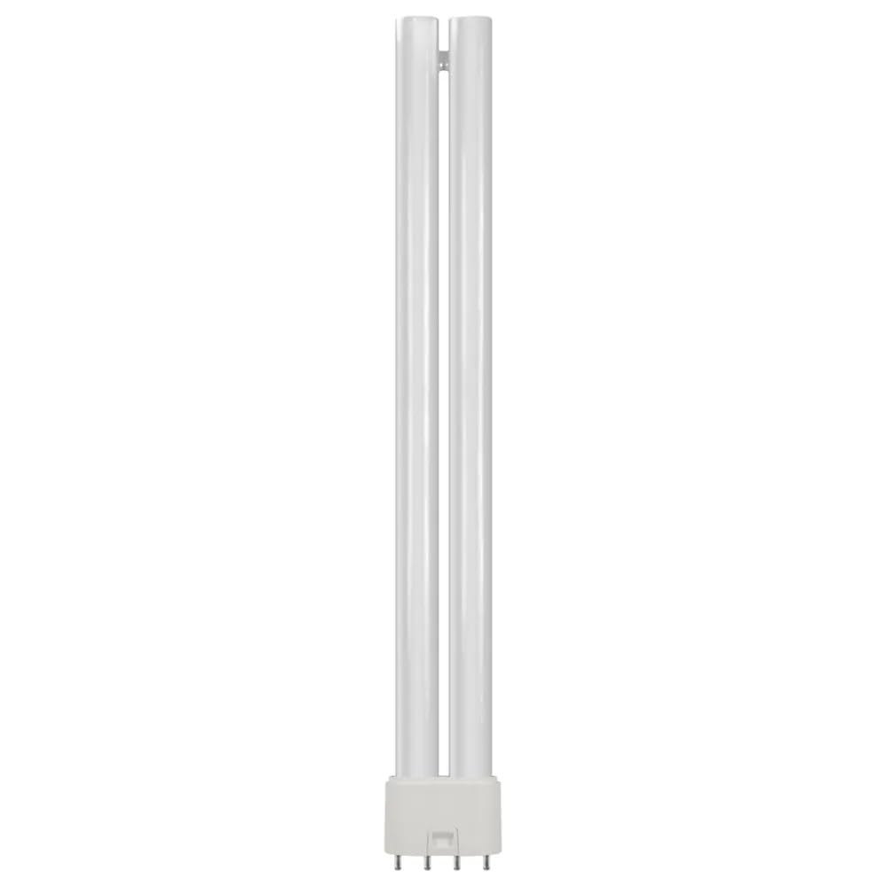 Crompton Lamps LED PLL 12W 2G11 Single Turn L-Type Direct to Mains (24W Equivalent) 3000K Warm White Opal 1450lm 4-Pin Push Fit Light Bulb