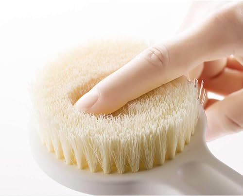 Image of Body Brush Dry Brushing Shower Bath Brush Long Handle Gentle Back Skin Scrubber Exfoliate Massage Improve Blood Circulation Cellulite Treatment