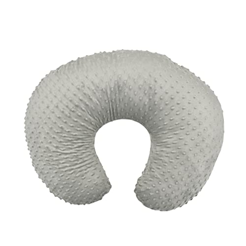 Funda de Almohada para Alimentación de bebé, Cómoda Funda de Almohada de Lactancia en Forma de U para una Experiencia de Alimentación Limpia y Acogedora (Gris)