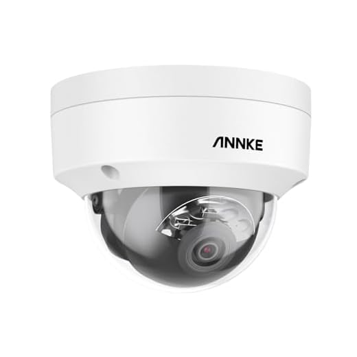 ANNKE C800 4K/8MP Caméra de Surveillance Extérieure PoE Dôme avec Enregistrement Audio, Etanche IP67, IK10 Anti-Vandalisme (Non PTZ),Accès à Distance et Alarme de Mouvement,Supporte H.265/H.265