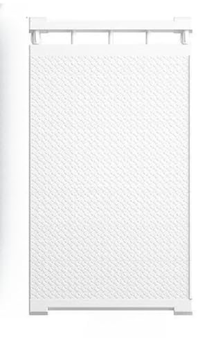 突っ張り棚 強力伸縮棚 強い負荷 ッシュ棚付 ドリル不要 ワイド幅 ホワイト 強力伸縮タイプ 耐荷重30kg 滑り止め つっぱり棒 強力樹脂メッシュタイプ 簡単取付 多用途 奥行42cm 幅75〜120cm (長さ50-80cm、幅35cm)