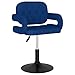 vidaXL Barhocker Drehbar Höhenverstellbar Küchenhocker Barstuhl Tresenhocker Thekenhocker Tresenstuhl Bistrohocker Bar Stuhl Hocker Blau Stoff