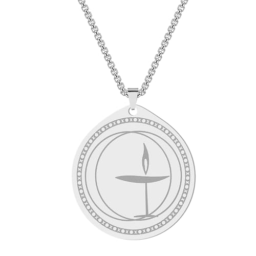 Collier calice enflammé de haute précision avec chaîne de corde géométrique pour homme