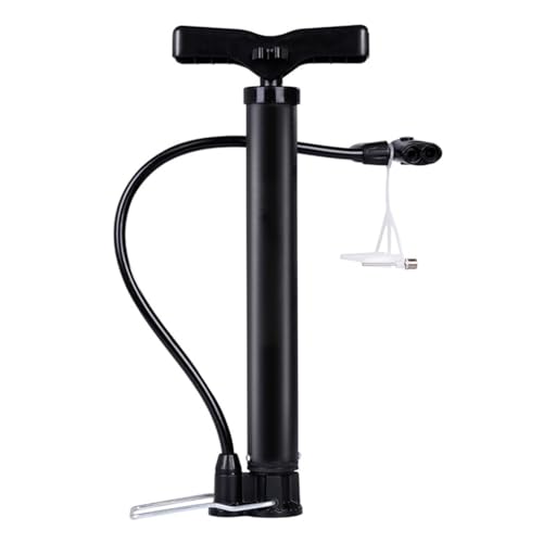 GALPADA Mini Portable High-Pressure Floor Pump for Bikes Motorcycles Inflatables Lightweight Foot-Activated Inflator with Tubes Compatible with USA French Valves