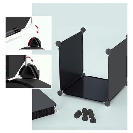 Image of Shoe Rack Multipurpose 5 Shelves Shoe Rack with Zip Door Cover & Side Pockets, Multiuse Wide Shelve,Rack for Footwear, Toys, Clothes (Black, 4-Layer)
