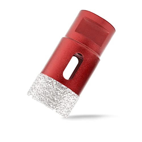 Meccion Diamant Lochsäge Bohrkrone M14 Winkelschleifer Diamantbohrkrone für Fliesen/Granit/Marmor/Porzellan/Glas/Keramik (30mm) Cover