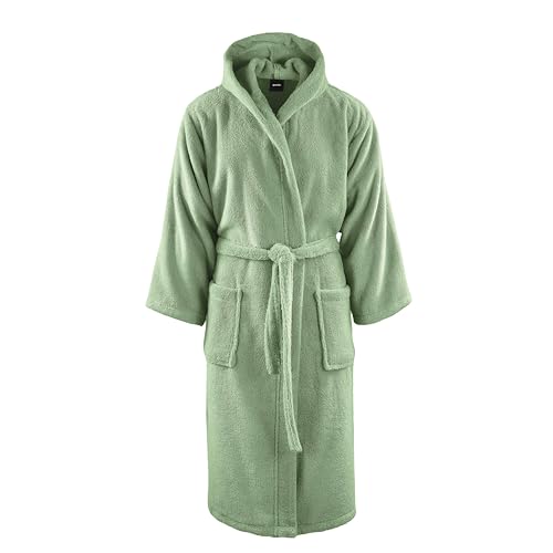 Albornoz con capucha suave y absorbente ideal para spa y hogar