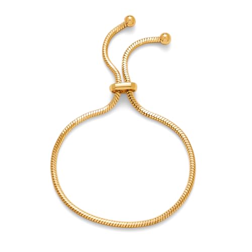 MIJENITI Gold Bracelets for Women Dainty Snake Chain Adjustable Minimalist