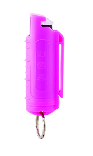 Mace Brand Maximum Strength Pepper Spray With Keyguard Hard Case (Hot Pink) – Accurate 10’ Powerful Pepper Spray, Flip Top Safety Cap, Leaves Uv Dye On Skin – Great For Self-Defense #TOP1