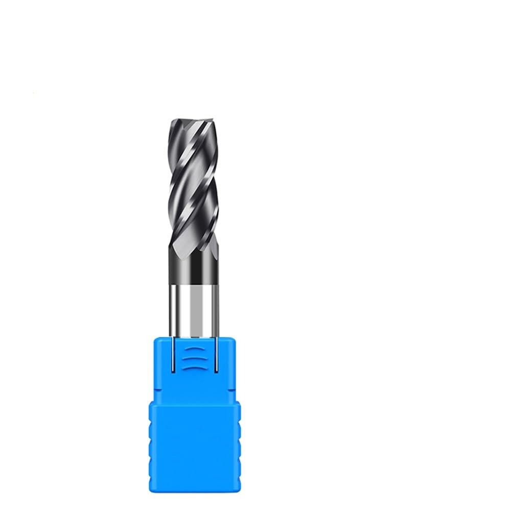 Fresa De Acero De Tungsteno De 4mm, Broca De Corte CNC De Grabado En Espiral De Una Sola Flauta 4x8x40
