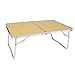 Produktbild Campingtisch, zusammenklappbar, aus Aluminium, 60 x 40 x 25 cm, tragbar, klein, zusammenklappbar, multifunktional, Garten/Strand (Braun-L)