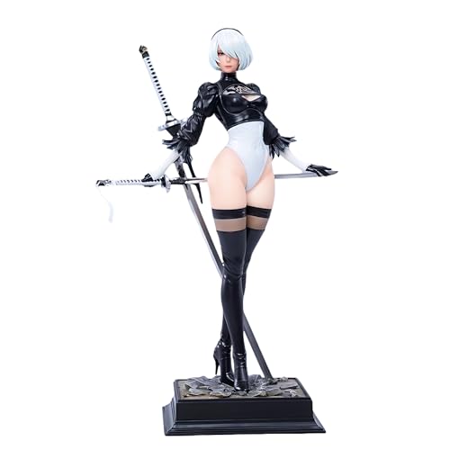 2B Anime Figura 9S Anime Action Figura 27 cm Cabeza Intercambiable Chasis Ornament Mode