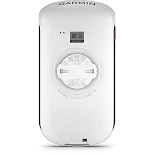 Garmin Ordinateur de vélo Edge Explore 2, 3 Pouces, avec GPS intuitif, Fonctions VO2, Records personnels, Unisexe pour Adultes, Blanc, Unique