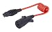 MaxxHaul  70086 7-Way Round to 4-Way Flat Trailer Plug Adaptor with 18 Inch Flexible Cable Which Extends To 36 Inches