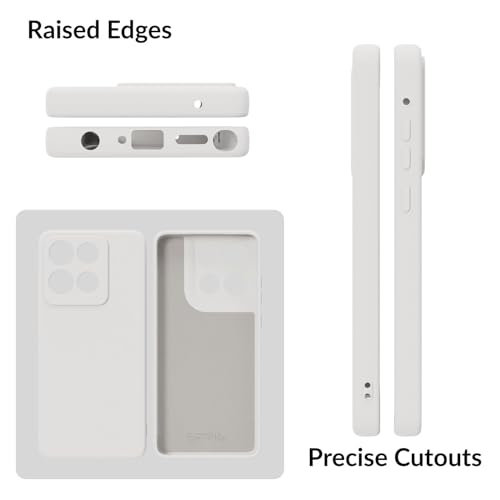 Image of SPRIG Compatible with Moto Edge 60 Stylus Premium Skintone Back Cover Drop Tested Shock Proof Mobile Case for Men, Women, Boys and Girls with Camera Protection (White)