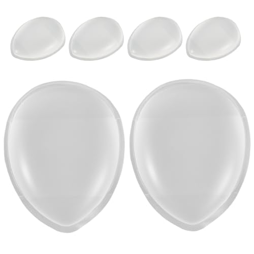 OUNONA Esponjas de Silicona para Maquillaje 6 Piezas Mini Borlas de Dedo Reutilizables y Lavables Herramienta Cómoda para Polvos Faciales y Corporales Textura Elástica y Fácil