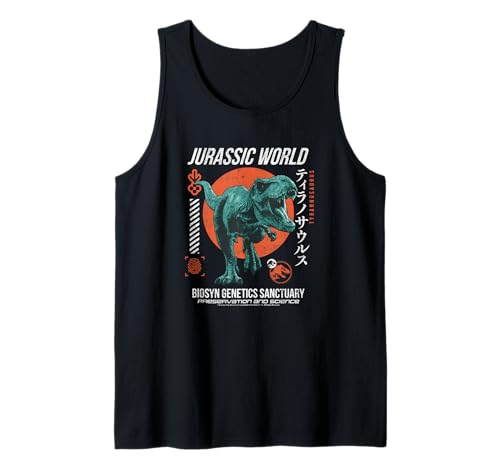 Débardeur T-Rex Kanji Jurassic World vêtement léger été pour fan