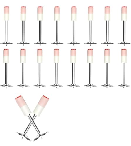 ZenithPeak 200 Stück Nägel für Nagelpistolen Set, Round Nägel für Nagelpistole 7,3 mm Manuelle Stahlnägel Mini Bolzenschussgerät Nägel für Betonwände, Dachpappennägel Und Betondecken-Kabelkanäle