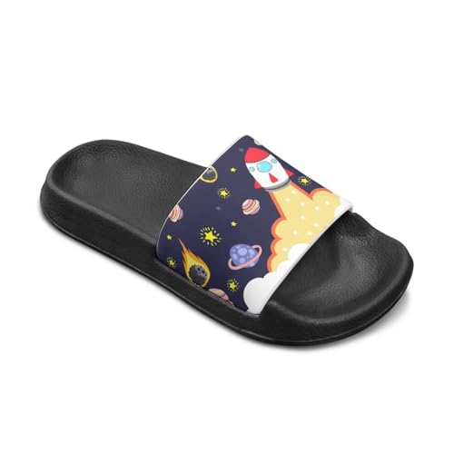 Slides for Kids, Toddler Slippers Shower Bathroom Non-Slip Open Toe Super Soft Thick Sole Cozy Boys Home House Cushion Slide Sandals for Indoor Outdoor2