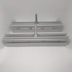 Alicates para puerta de cristal corredera descubierta alcance 150 kg