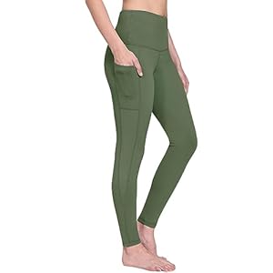 BALEAF Women’s Fleece Lined Leggings Thermal Warm Winter Tights High Waisted Yoga Pants Cold Weather with Pockets