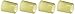 Aunt Martha's Ballpoint Paint Tube Protectors 4/Pkg