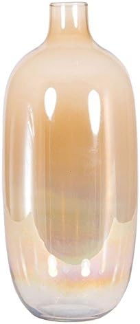 Stylish Tall Glass Vase Living Room Decor Natural Lustre Finish