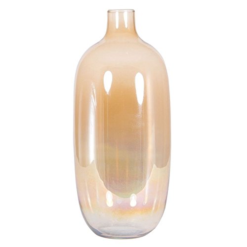 Stylish Tall Glass Vase Living Room Decor Natural Lustre Finish