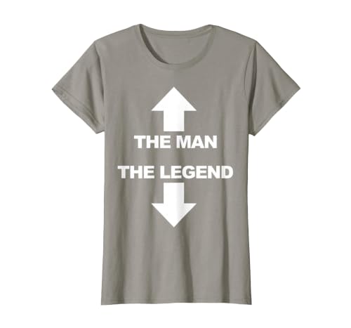 The man the Legend T-Shirt, Women, Slate Grey, Large