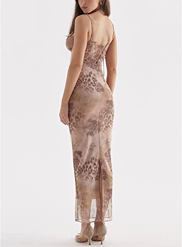 Vintage Satin Maxi Dress Elegant Cutout Backless Spaghetti Strap Bodycon Club Cocktail Dresses Y2K Party Slip Long Dress For Women 2023 Sexy #TOP2